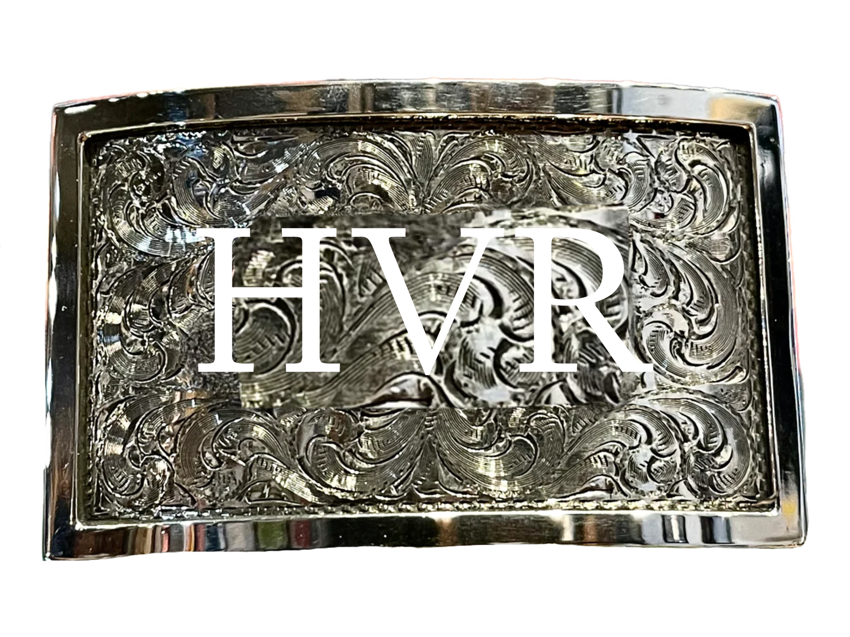 Custom Buckle with Initials - Solid Silver