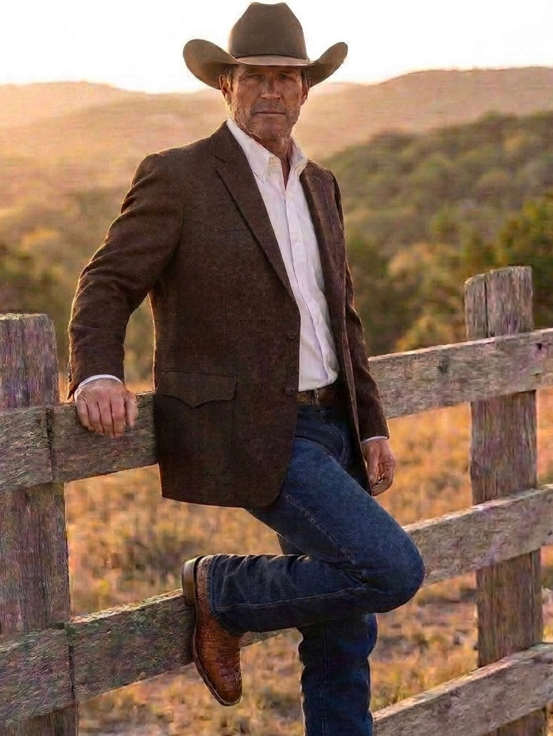 Classic Brown Sportcoat - "Western BLU"