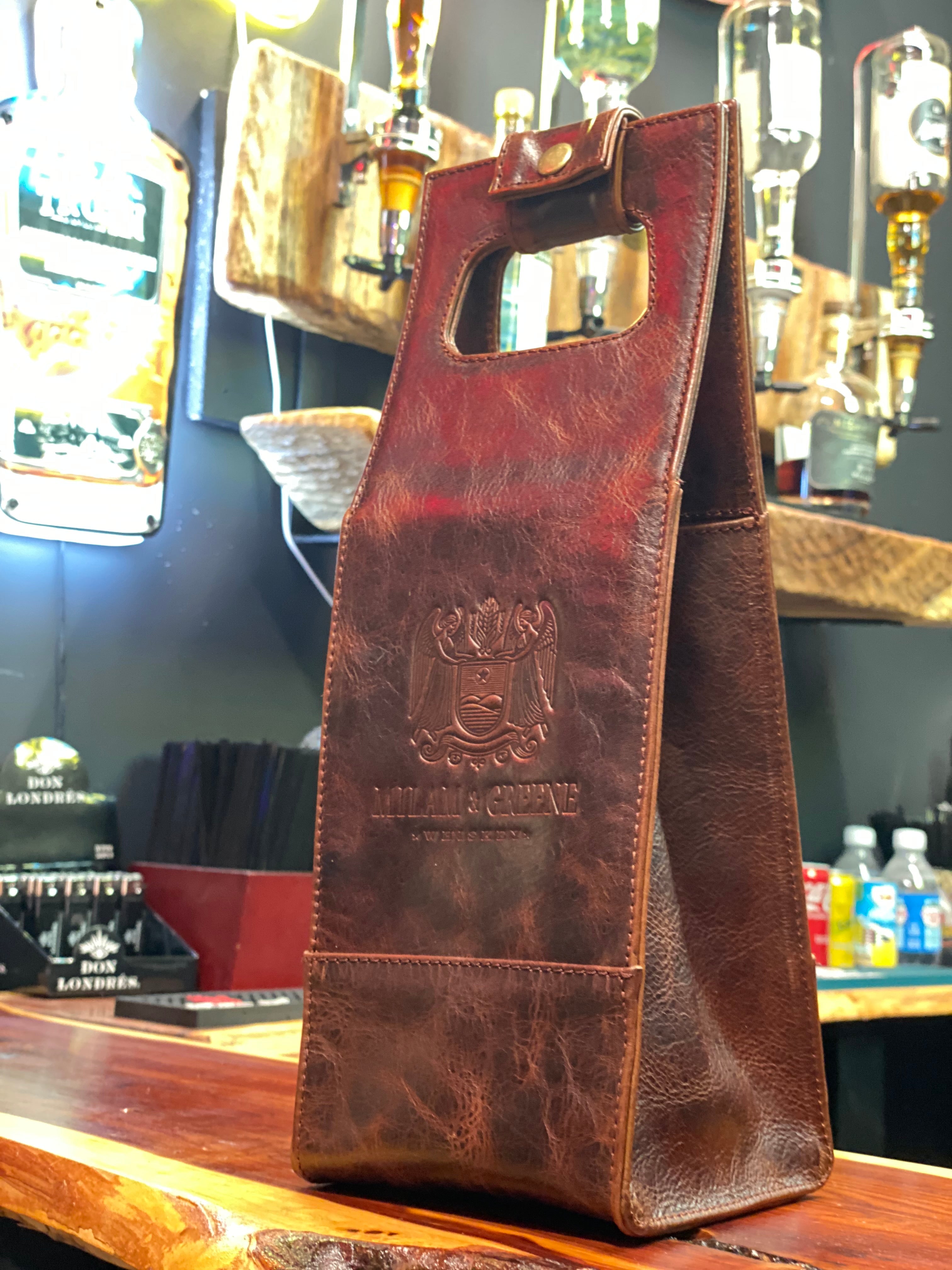 Whiskey Leather Carrier
