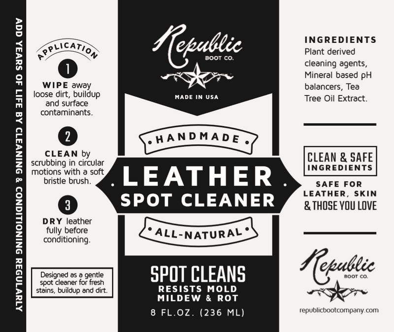 Republic Boot Co - Premium Leather Cleaner - Handmade