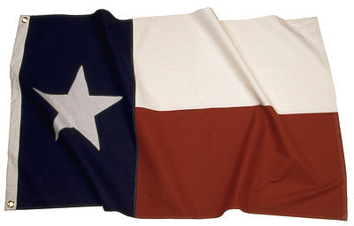 高级棉旗 3x5' - 得克萨斯州标志