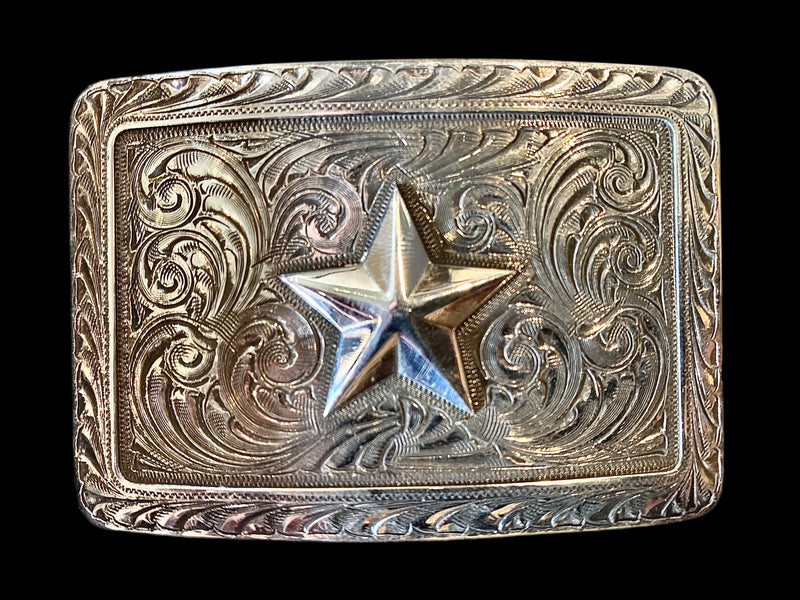 3D Lone Star - Solid Silver